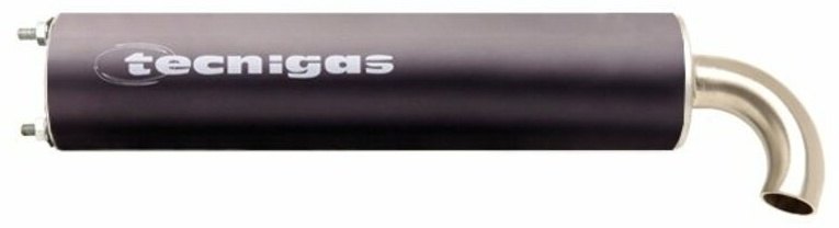 TECNIGAS テクニガス TREK ブラック／アルミニウム2ストロークマフラー その他マフラーオプション・補修部品 マフラー