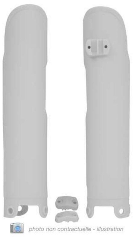 RACETECH レーステック Fork Guards White Husqvarna CR 125 SMR 530 R TC 250 4T 450 TE I.E 310 510 WR HUSQVARNA ハスクバーナ フォークガード 外装