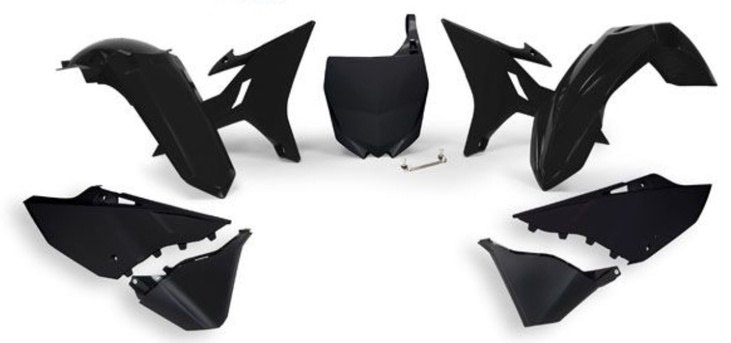 RACETECH レーステック Revolution Replacement Plastics Kit Black Yamaha YZ125／250 YZ 125 250 X YAMAHA ヤマハ フルカウル・外装セット カウル関連 外装｜ウェビック　店