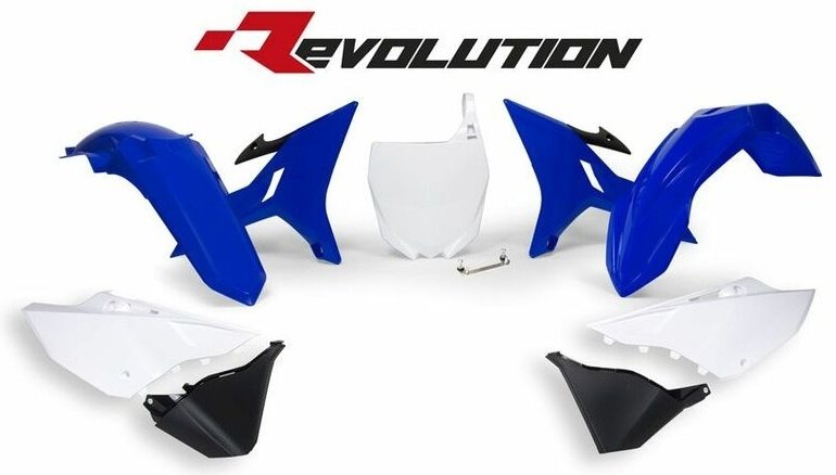 RACETECH レーステック Revolution Replacement Plastics Kit Blue／White Yamaha YZ125／250 YZ 125 250 X YAMAHA ヤマハ フルカウル・外装セット カウル関連 外装