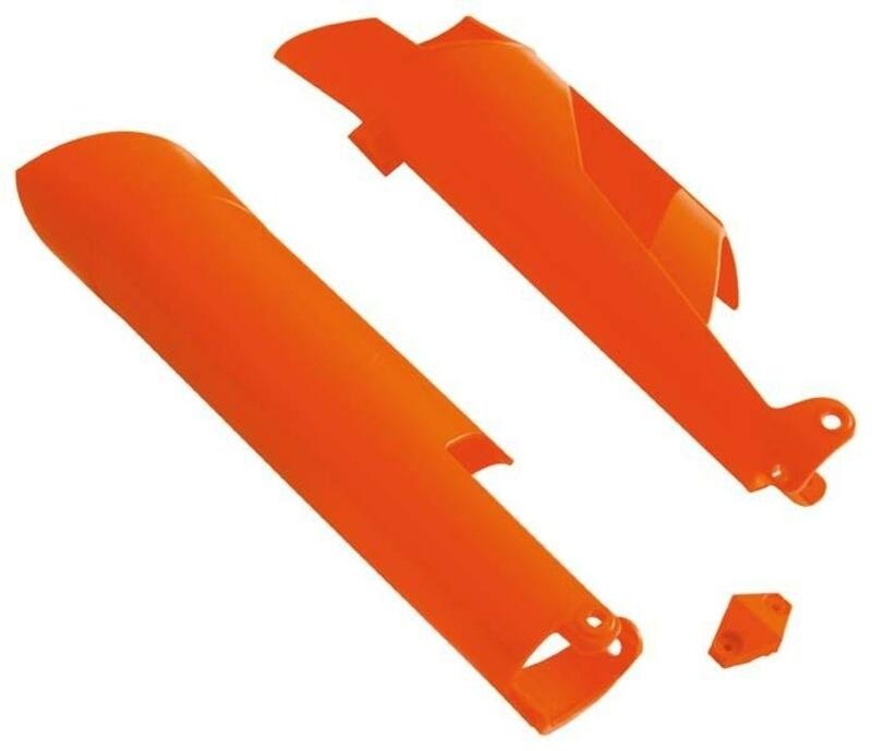 RACETECH レーステック Fork Guards Orange KTM 125 EXC FACTORY EDITION SIX DAYS SX 144 200 250 E-STARTER EXC-F SX-F 300 EXC-E 350 ANTONIO CAIROLI 450 505 530 フォークガード 外装｜ウェビック　店