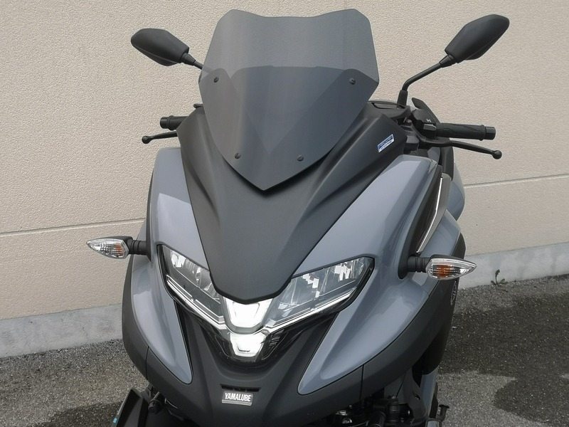 V PARTS ブイパーツ レーシングス ウィンドシールド モークブラック Yamaha Tricity 300 TRICITY YAMAHA ヤマハ スクリーン 外装