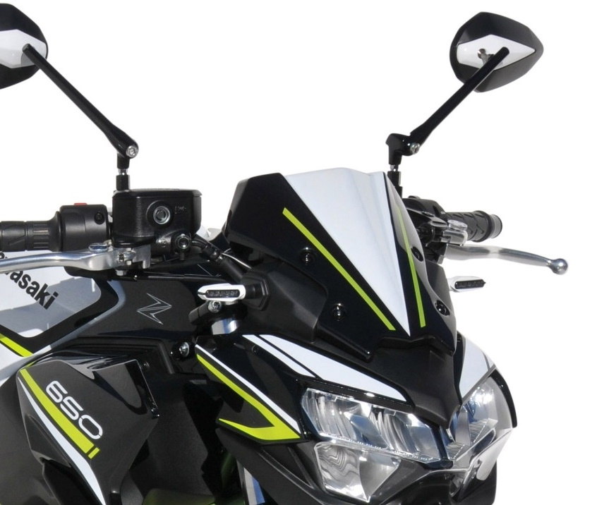 BODY STYLE ボディースタイル Sportsline headlight cover Z650 KAWASAKI カワサキ アッパーカウル・フロントカウル カウル関連 外装 colour：green/black／colour code：Candy Lime Green 3，51P/Metallic Spark Black，660/15Z