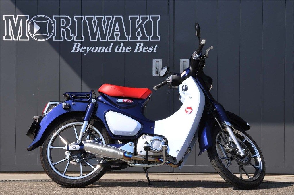 MORIWAKI ENGINEERING モリワキエンジニアリング フルエキゾーストマフラー SHORT MONSTER [ショートモンスター] SUPER CUB C125 HONDA ホンダ マフラー カラー：HeatGradation-Titanium(ヒートグラデーションチタン二ウム)