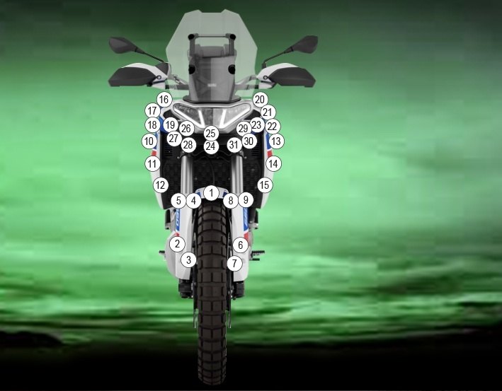 EAZI-GUARD イージーガード 車種別ストーンチッププロテクションフィルム TUAREG 660 APRILIA アプリリア プロテクションフィルム・保護フィルム 外装 カラー：グロスサーフェス（艶あり）