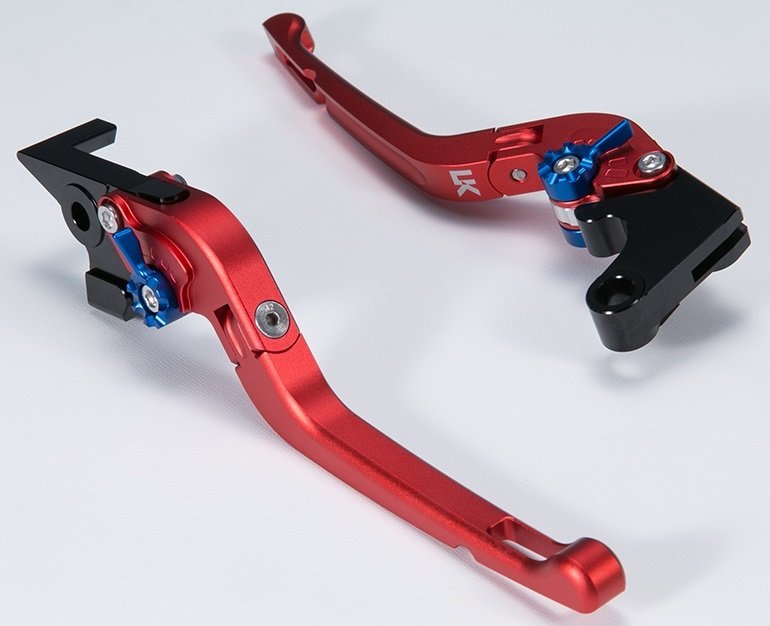 U-KANAYA ユーカナヤ アルミビレットレバーセット GB350 GB350S HONDA ホンダ ブレーキ・クラッチレバーセット ハンドル周辺パーツ ハンドル レバーカラー：マットレッド / アジャスターカラー：マットオレンジ