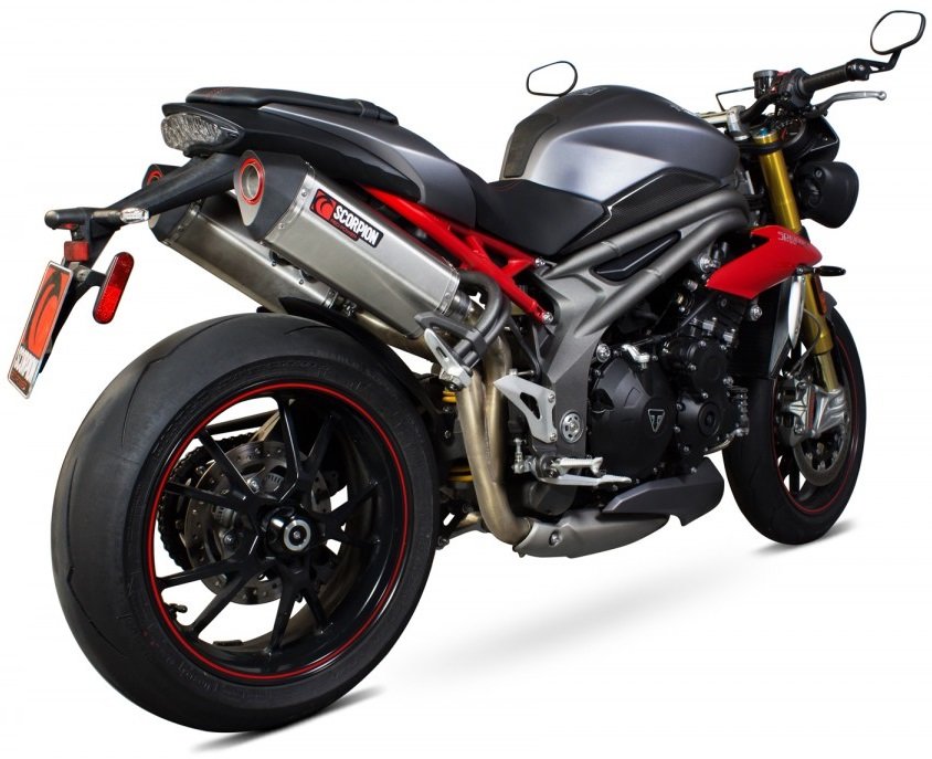SCORPION スコーピオン セルケトパラレル ツイン スリップオンマフラー Speed Triple 1050 R TRIUMPH トライアンフ マフラー｜ウェビック　店