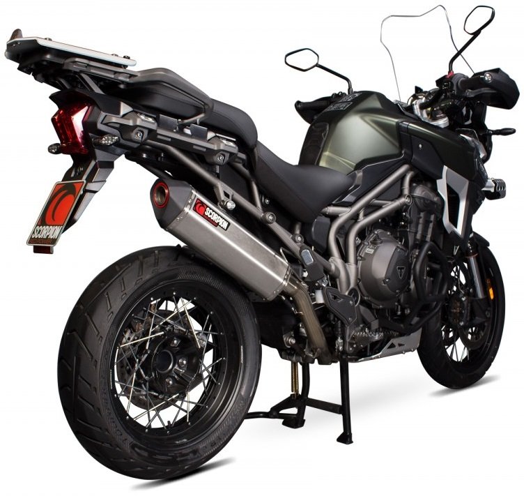 SCORPION スコーピオン セルケトパラレル スリップオンマフラー Tiger1200 Explorer TRIUMPH トライアンフ マフラー