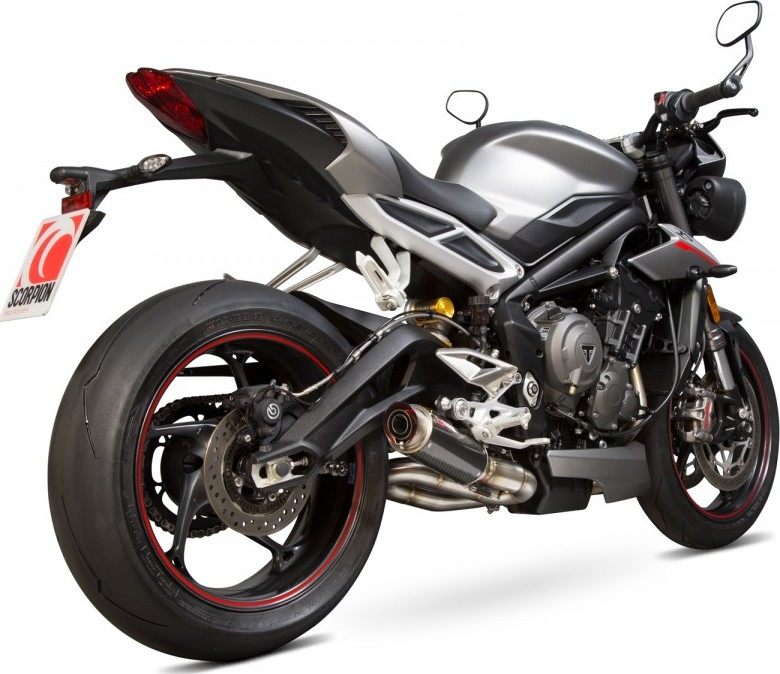 SCORPION スコーピオン RP-1GP スリップオンマフラー Street Triple 765 R RS S TRIUMPH トライアンフ マフラー