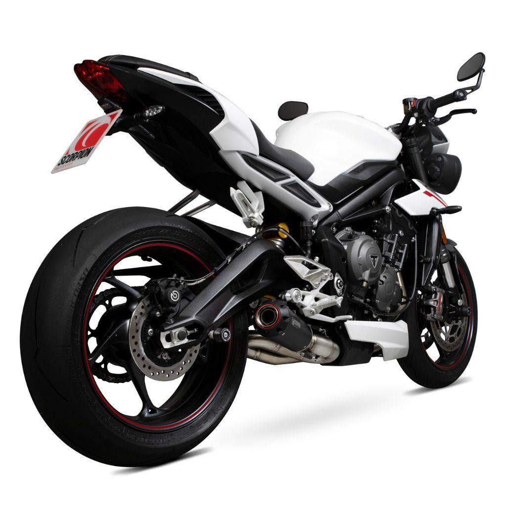 SCORPION スコーピオン レッドパワー スリップオンマフラー Street Triple 765 R RS S TRIUMPH トライアンフ マフラー