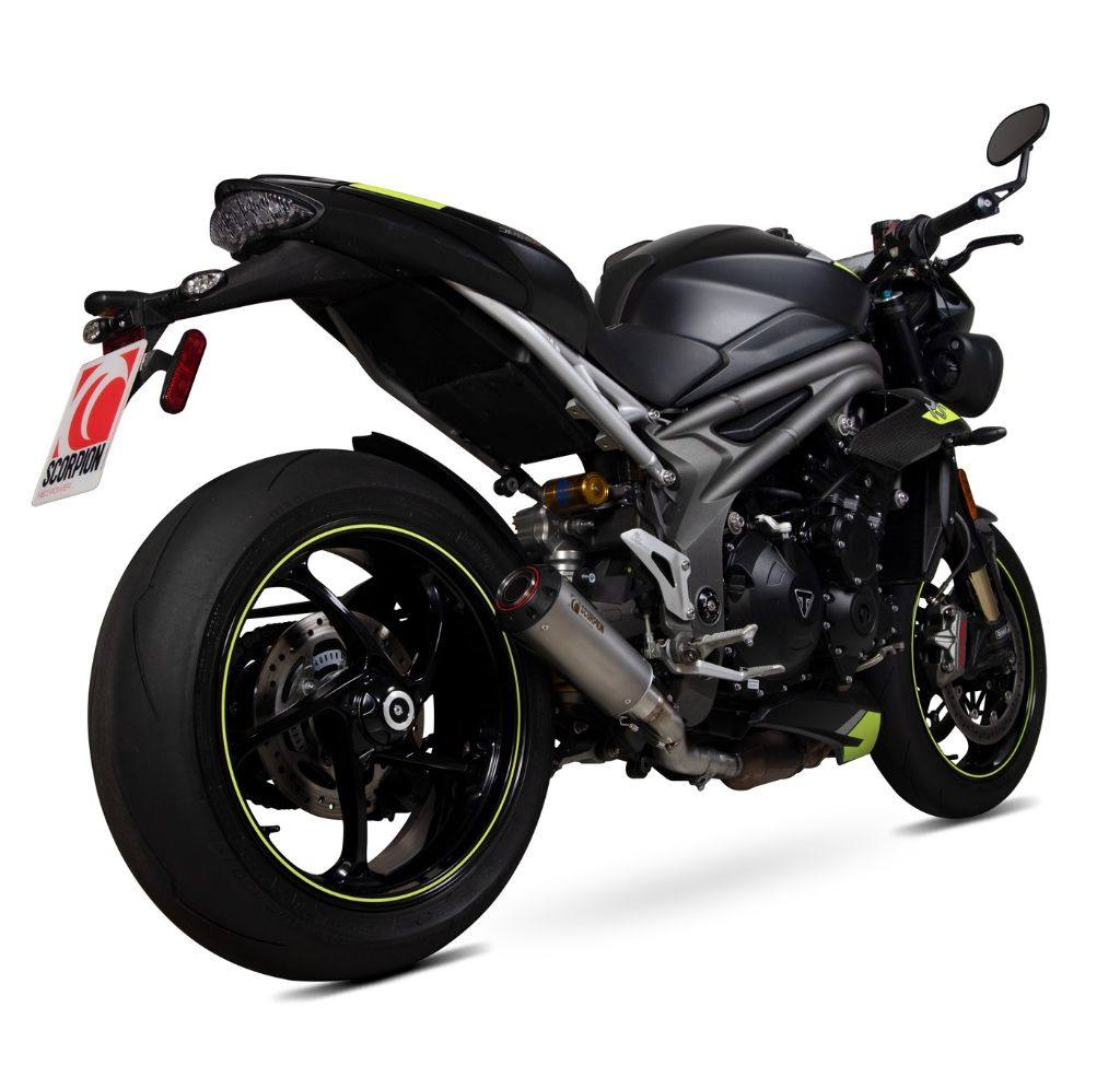 SCORPION スコーピオン レッドパワー スリップオンマフラー Speed Triple R RS S TRIUMPH トライアンフ マフラー