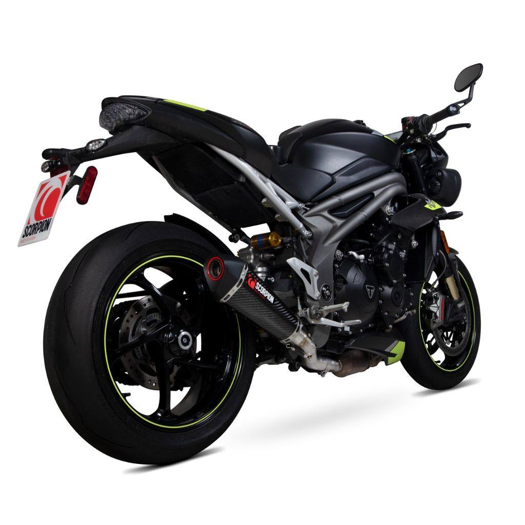 SCORPION スコーピオン セルケトテーパー スリップオンマフラー Speed Triple R RS S TRIUMPH トライアンフ マフラー|ウェビック 店