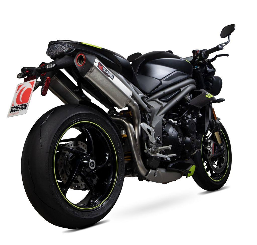 SCORPION スコーピオン セルケトパラレル スリップオンマフラー Speed Triple R RS S TRIUMPH トライアンフ マフラー