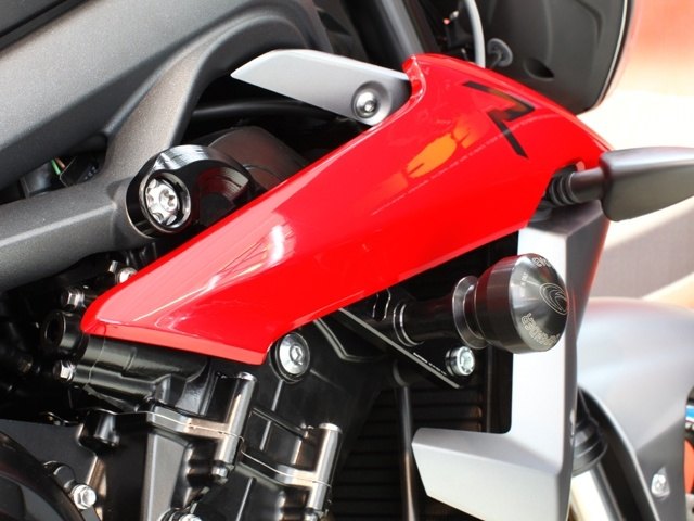 EVOTECH エボテック フレームスライダー'STREET DEFENDER' STREET TRIPLE TRIUMPH トライアンフ エンジンスライダー・フレームスライダー フレーム