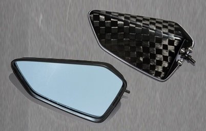 A-TECH エーテック 専用ミラーセット タイプ4 Z650RS KAWASAKI カワサキ ミラー ハンドル シャフト素材:アルミ / ミラーヘッド素材:KDC 開繊ドライカーボン|ウェビック 店