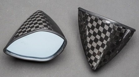 A-TECH エーテック 専用ミラーセット タイプ6 Z650RS KAWASAKI カワサキ ミラー ハンドル シャフト素材:アルミ / ミラーヘッド素材:KDC 開繊ドライカーボン