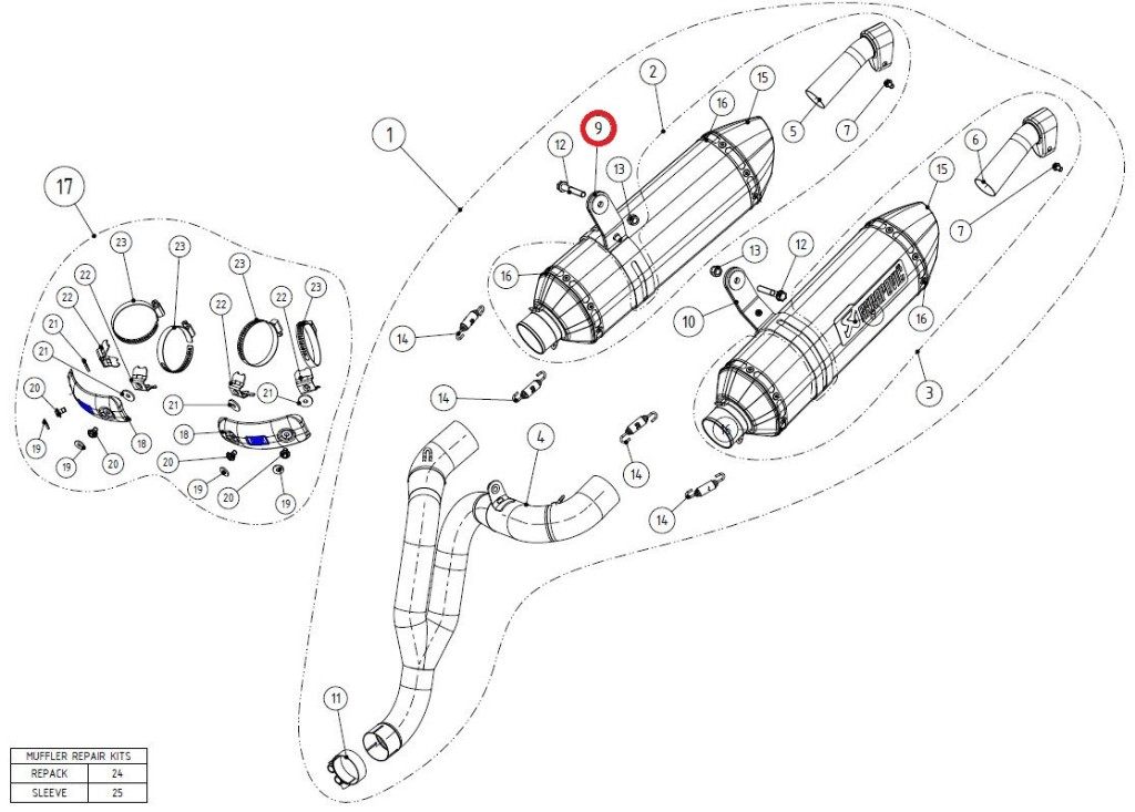 AKRAPOVIC アクラポビッチ 【リペアパーツ】P-MCCZ35 muffler clamp ca SPEEDTRIPLE R TRIUMPH トライアンフ サイレンサーバンド マフラー