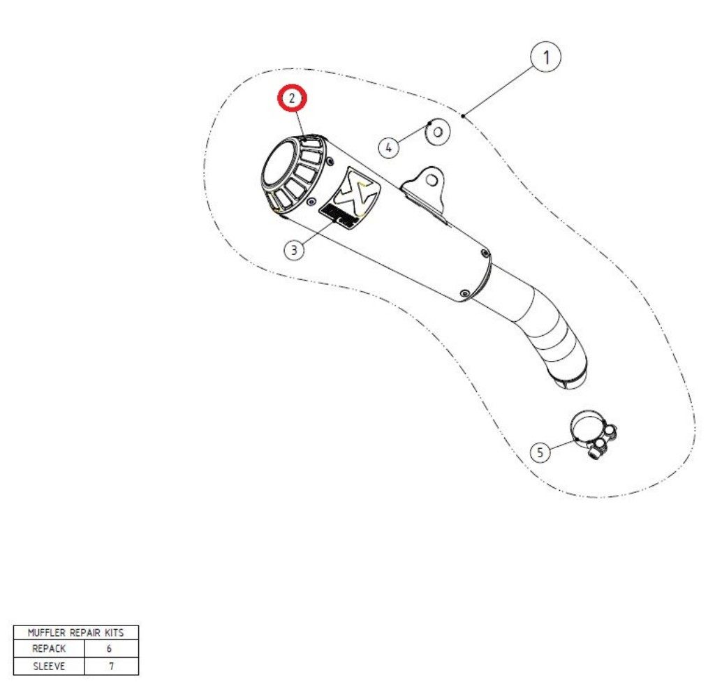 AKRAPOVIC アクラポビッチ 【リペアパーツ】V-EC245 sro zad. ti b5 d96×46/d66 ka 250 open NINJA125 NINJA250SL Z125 Z250SL KAWASAKI カワサキ マフラーエンドキャップ マフラー