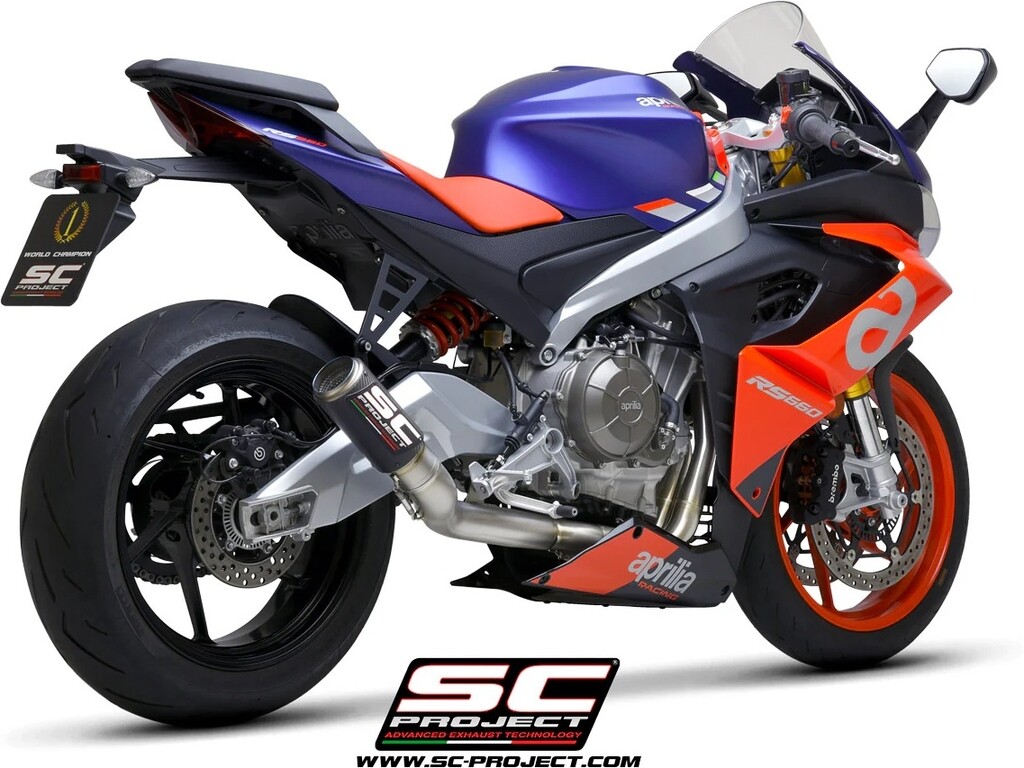 SC-PROJECT SCプロジェクト フルチタン フルエキゾーストシステム 2-1&CR-T サイレンサー RS 660 TUONO APRILIA アプリリア フルエキゾーストマフラー マフラー