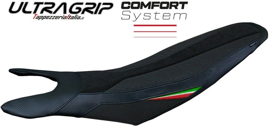 Tappezzeria Italia タッペッツェリア イタリア 純正シート用カバー CAIROLI VELVET (コンフォート & ウルトラグリップ) HYPERMOTARD 698 MONO RVE DUCATI ドゥカティ シートカバー シート関連 外装 張替え：あり / カラー：レッド／ホワイト／グリーン
