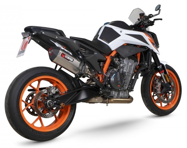 SCORPION スコーピオン セルケトパラレル スリップオンマフラー 890 DUKE KTM マフラー タイプ:チタン/重量:1.99kg|ウェビック 店
