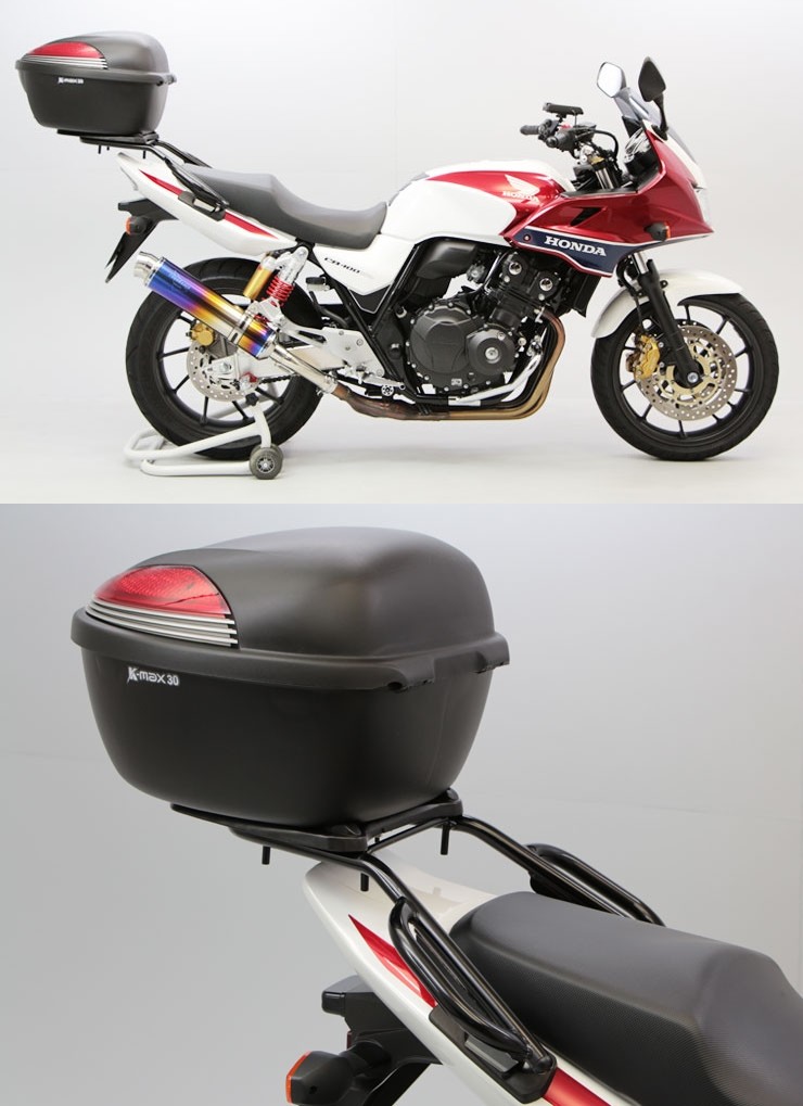 安全Shopping ENDURANCE エンデュランス タンデムグリップ付きキャリア ブラック CB400スーパーフォア  CB400スーパーボルドール dromerke.com