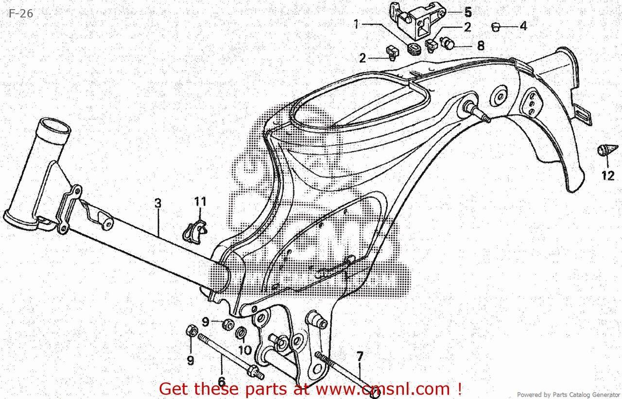 CMS シーエムエス FRAME BODY *PB56* (JDM) C50CM S JAPAN HONDA ホンダ フレーム|ウェビック 店