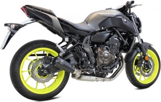 IXRACE アイエックスレース コニカルショート フルエキゾースト マフラー MT07 YAMAHA ヤマハ フルエキゾーストマフラー サイレンサータイプ：マットブラック(MK2B)
