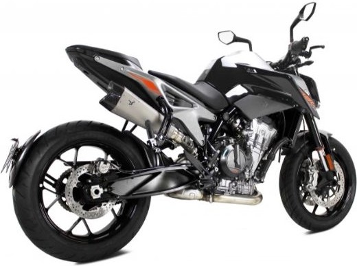IXRACE アイエックスレース ヘキサゴン デュアルエンド スリップオン マフラー DUKE790 KTM スリップオンマフラー サイレンサータイプ：マットポリッシュ・チタン(M10)