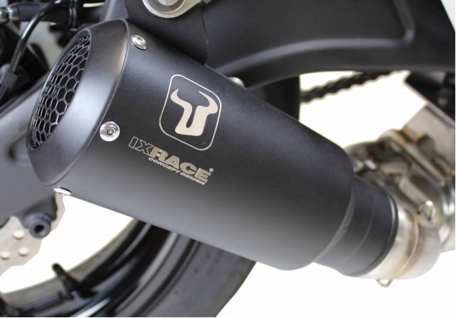 IXRACE アイエックスレース コニカルショート スリップオンマフラー Ninja H2 SX SE KAWASAKI カワサキ マフラー サイレンサータイプ：マットブラック