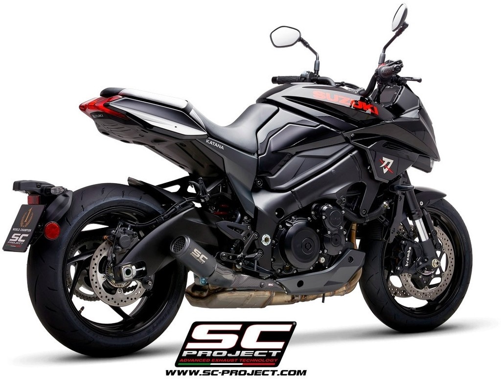 SC-PROJECT SCプロジェクト CR-T スリップオンサイレンサー ブラックエディション【公道走行可】 GSX-S 1000 F KATANA SUZUKI スズキ スリップオンマフラー マフラー