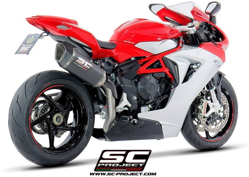 SC-PROJECT SCプロジェクト SC1-R スリップオンサイレンサー ハイポジション&フルチタンリンクパイプ F3 675 RC 800 AGO ROSSO R RR MV AGUSTA アグスタ スリップオンマフラー マフラー|ウェビック 店