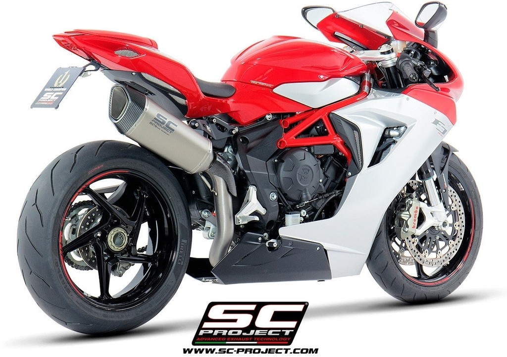 SC-PROJECT SCプロジェクト SC1-R スリップオンサイレンサー ハイポジション＆フルチタンリンクパイプ F3 675 RC 800 AGO ROSSO R RR MV AGUSTA アグスタ スリップオンマフラー マフラー