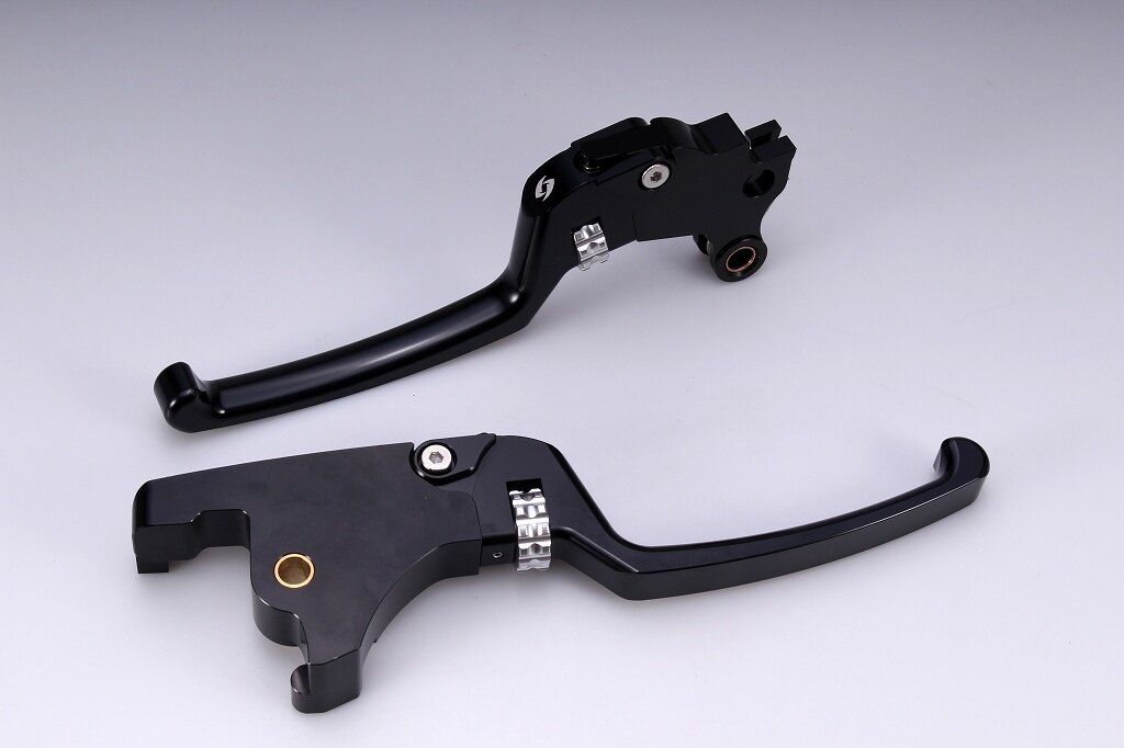 SPEEDRA スピードラ アジャスタブルレバーセット スタンダードタイプ HARLEY-DAVIDSON ハーレーダビッドソン ブレーキ・クラッチレバーセット ハンドル周辺パーツ ハンドル アジャスターカラー：シルバー / レバー本体カラー：ブラック(ハードアルマイト) 22,632円