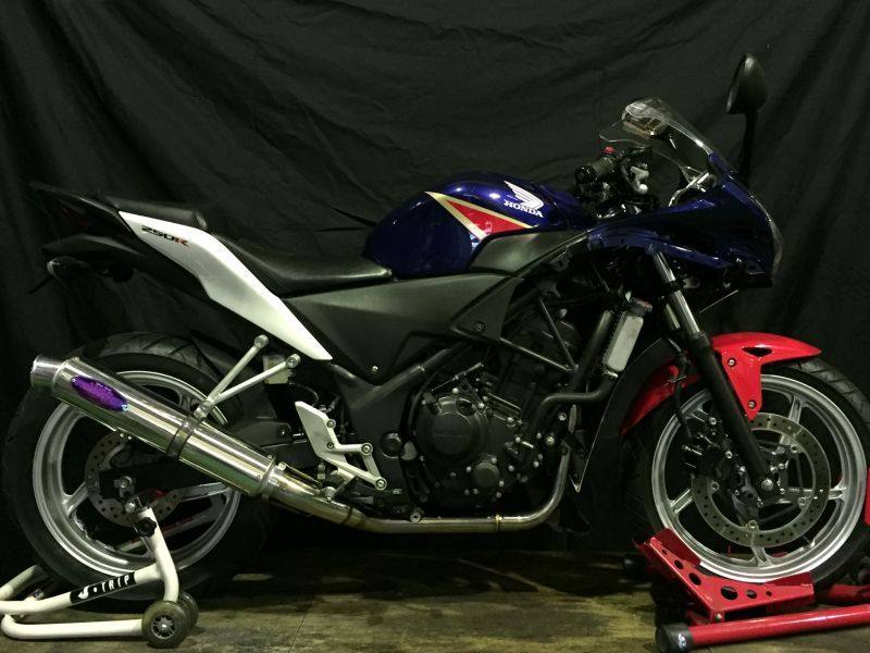 月木レーシング ツキギレーシング TRエキゾーストシステム ステンレスサイレンサー CBR250R HONDA ホンダ フルエキゾーストマフラー マフラー｜ウェビック　店