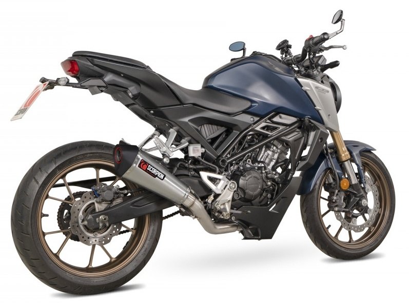 SCORPION スコーピオン セルケトテーパー フルエキゾーストマフラー CB 125 R HONDA ホンダ マフラー タイプ：ステンレス／重量：3.15 kg｜ウェビック　店
