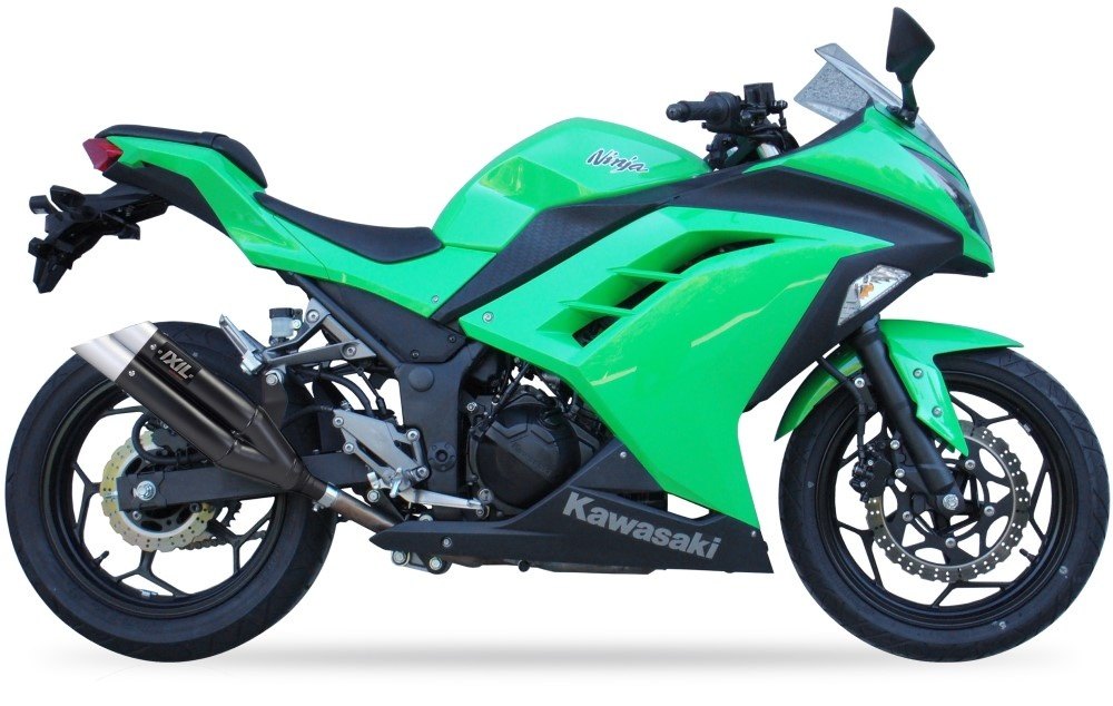 IXIL イクシル スリップオン L3XB-デュアルラウンドタイプ マフラー NINJA 250-300 R ’13 KAWASAKI カワサキ スリップオンマフラー