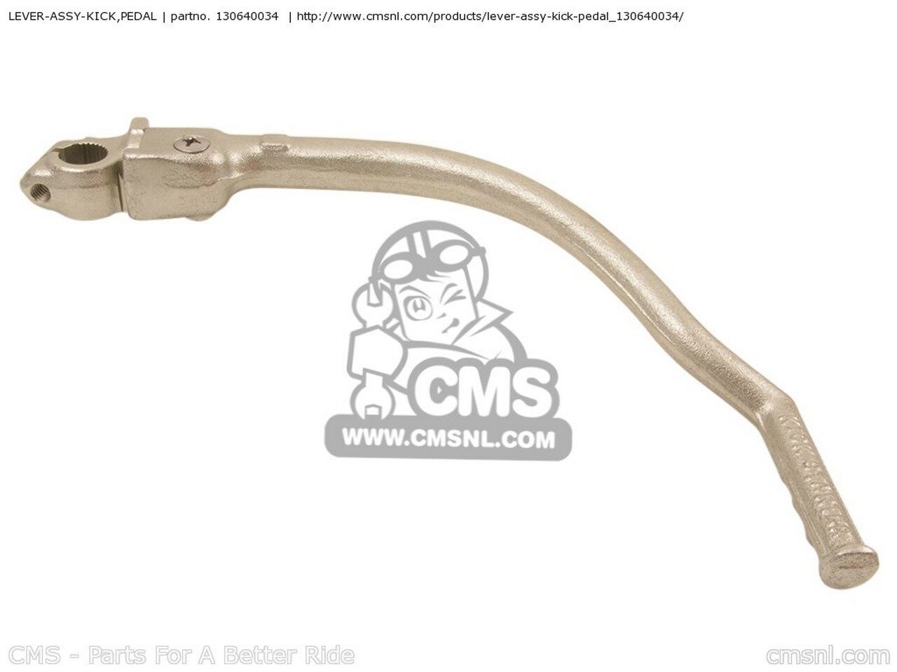 CMS シーエムエス LEVER-ASSY-KICK，PEDAL KLX250H6F KLX250S USA CANADA KLX250H7F KLX300A6F KLX300R 2006 CALIFORNIA KLX300A7F 2007 KAWASAKI カワサキ その他ステップオプション・補修部品 ステップ 足回り