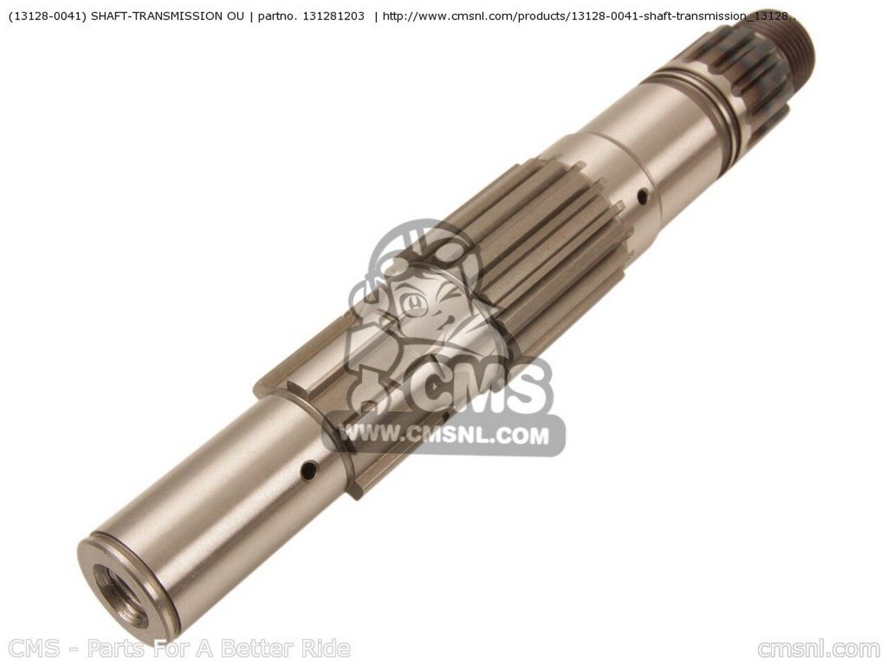CMS シーエムエス (131280041) SHAFT-TRANSMISSION OU KL650A17 KLR650 2003 USA CALIFORNIA CANADA KL650A18 2004 KL650A7F 2007 KAWASAKI カワサキ ミッション・ギア エンジンパーツ エンジン｜ウェビック　店