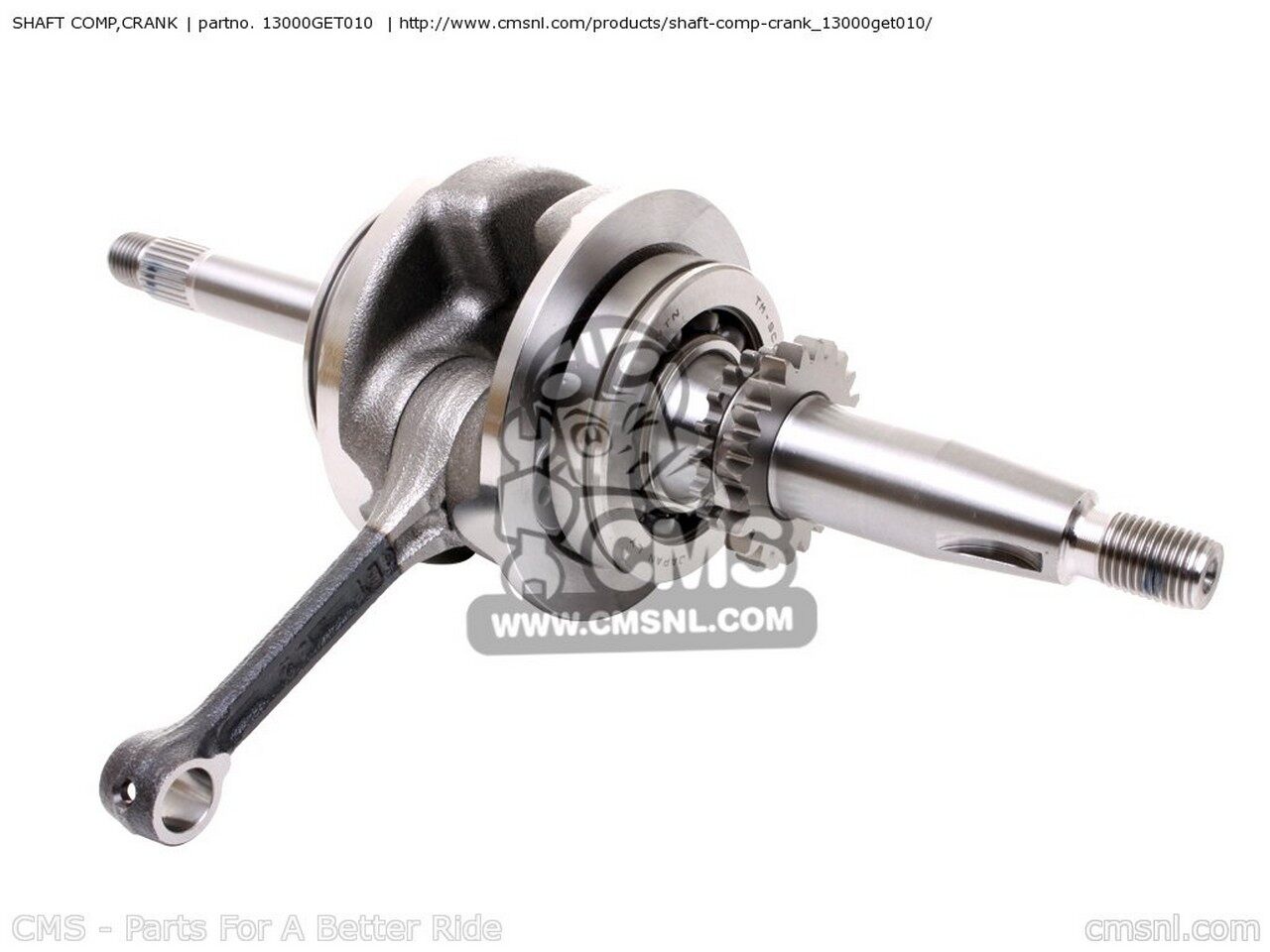 CMS シーエムエス (13000-GET-020) SHAFT COMP,CRANK NPS50 ZOOMER 8 KOREA / DX 9 HONDA ホンダ クランクシャフト エンジンパーツ エンジン|ウェビック 店