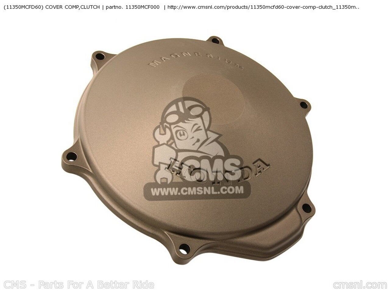 CMS シーエムエス (11350-MCF-D60) COVER COMP,CLUTCH RVT1000R RC51 Y USA 1 2 3 VTR1000SP FIRESTORM AUSTRALIA CANADA / CMF ENGLAND MPH EUROPEAN DIRECT SALES KPH FRANCE 100 4 5 IRELAND HONDA ホンダ クラッチカバー エンジンパーツ エンジン|ウェビック 店