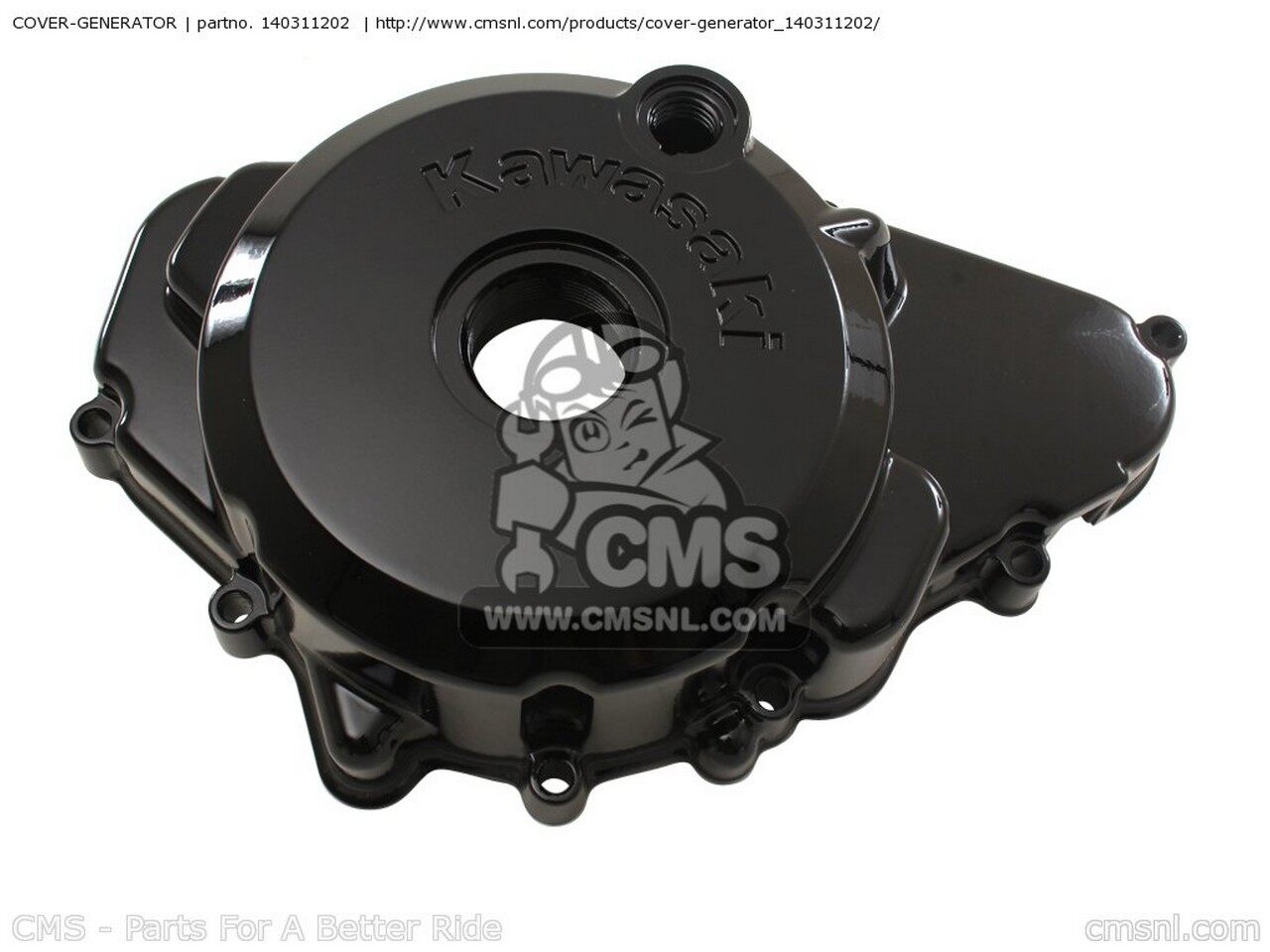 CMS シーエムエス COVER-GENERATOR EX400A2 GPZ400S 1988 SWEDEN EX500D11 NINJA 500R 2004 USA CALIFORNIA CANADA EX500D6F 2006 EX500D8F 500 2008 EX500D9F 2009 KAWASAKI カワサキ その他エンジンカバー エンジンパーツ エンジン