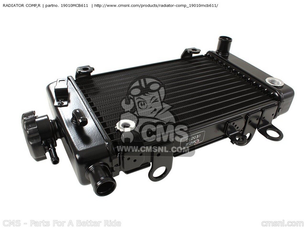 CMS シーエムエス RADIATOR COMP，R XL650V TRANSALP 2000 Y ENGLAND EUROPEAN DIRECT SALES / 25K FRANCE 2001 1 2002 2 2004 4 2005 5 TYPE 3 IRELAND 2006 6 CMF HONDA ホンダ ラジエーター 冷却関連 エンジン