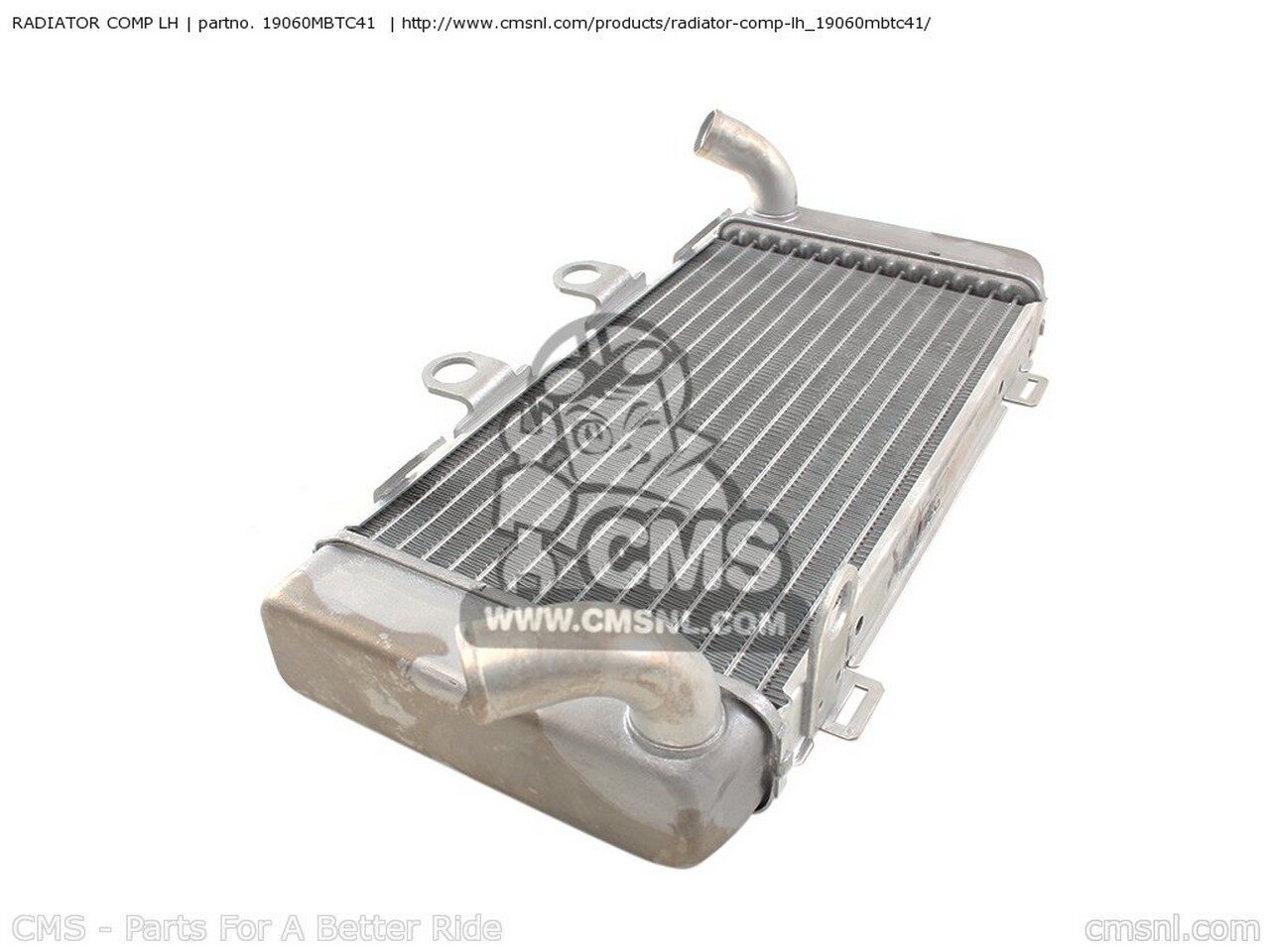 CMS シーエムエス RADIATOR COMP LH XL1000V VARADERO 2007 7 ENGLAND / MKH EUROPEAN DIRECT SALES FRANCE CMF IRELAND 2008 8 2009 9 2010 A TYPE 4 5 6 2011 B XL1000VA ABS HONDA ホンダ ラジエーター 冷却関連 エンジン