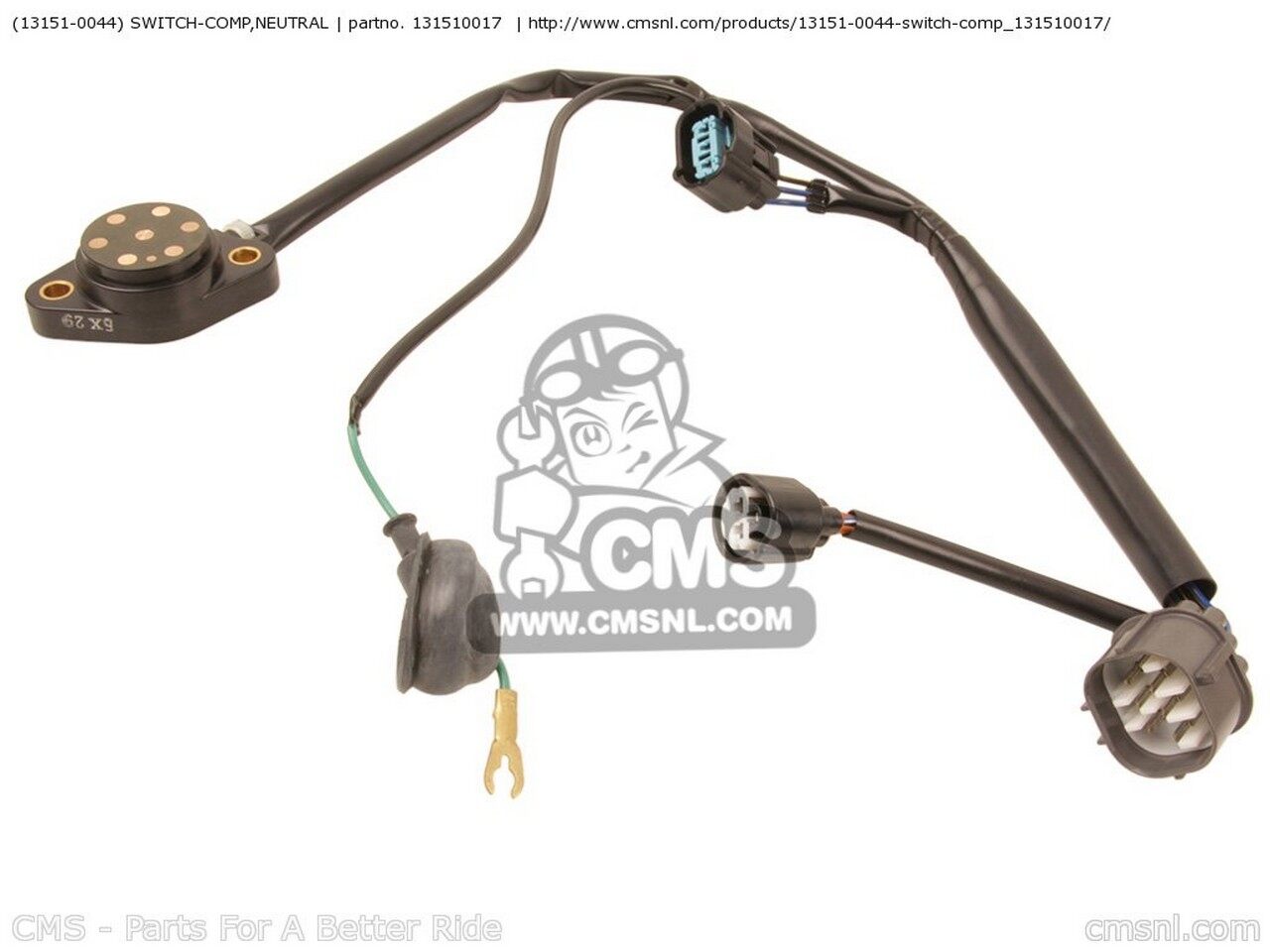 CMS シーエムエス (131510039) SWITCH-COMP，NEUTRAL ZX1000D6F NINJA ZX10R USA CALIFORNIA CANADA ZX1000D7F ZX1000D7FA KAWASAKI カワサキ ニュートラルスイッチ スイッチ・ハーネス関係 電装系 26,697円