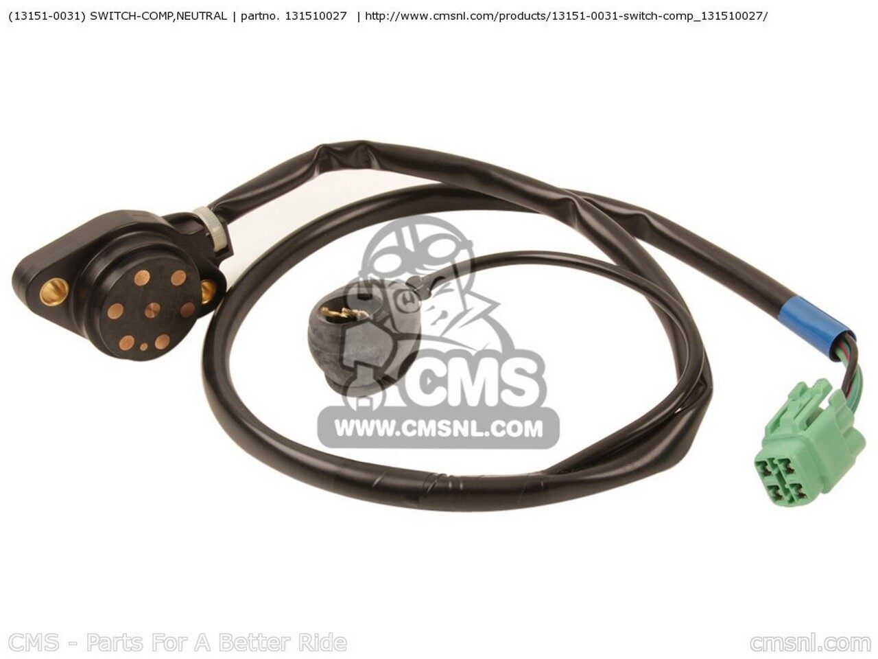 CMS シーエムエス (131510031) SWITCH-COMP，NEUTRAL ZX1400A7F NINJA ZX14 USA CALIFORNIA CANADA ZX1400A7FA KAWASAKI カワサキ ニュートラルスイッチ スイッチ・ハーネス関係 電装系｜ウェビック　店