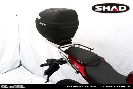 WirusWin ウイルズウィン SHAD製リアボックス付きタンデムバー CB125R HONDA ホンダ グラブバー・タンデムバー・シーシーバー 外装