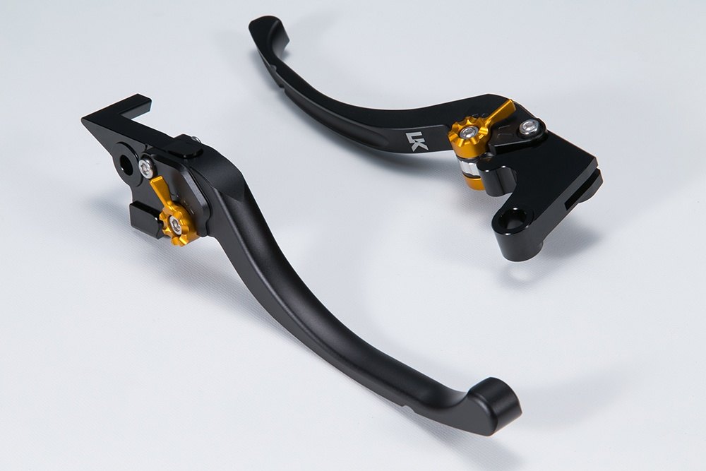 U-KANAYA ユーカナヤ アルミビレットレバーセット Z650RS KAWASAKI カワサキ ブレーキ・クラッチレバーセット ハンドル周辺パーツ ハンドル レバーカラー：マットブラック / アジャスターカラー：マットゴールド
