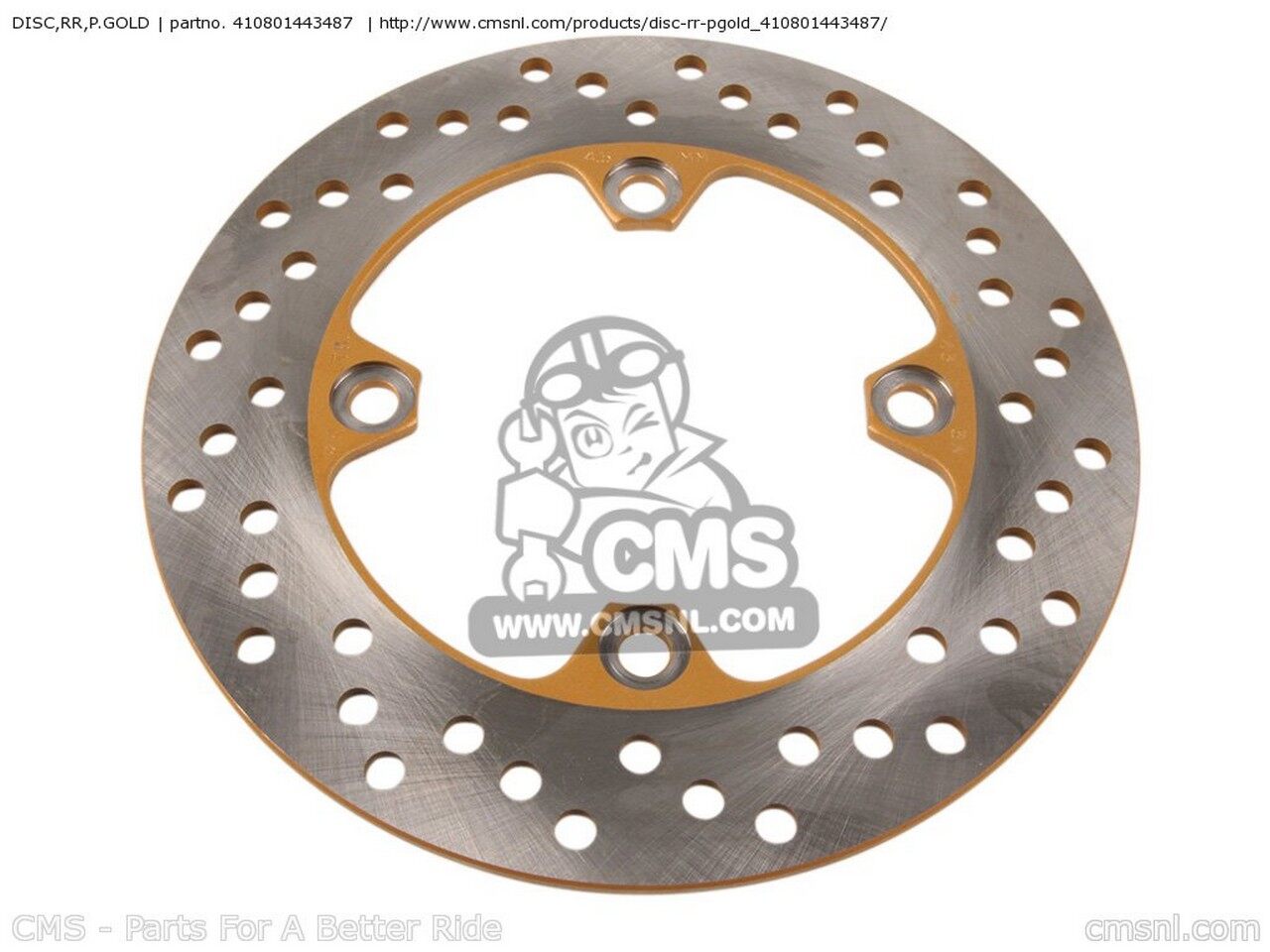 CMS シーエムエス DISC，RR，P.GOLD ZX600K1 NINJA ZX6RR 2003 USA CALIFORNIA CANADA ZX636B2 ZX6R KAWASAKI カワサキ ブレーキディスクローター ブレーキ