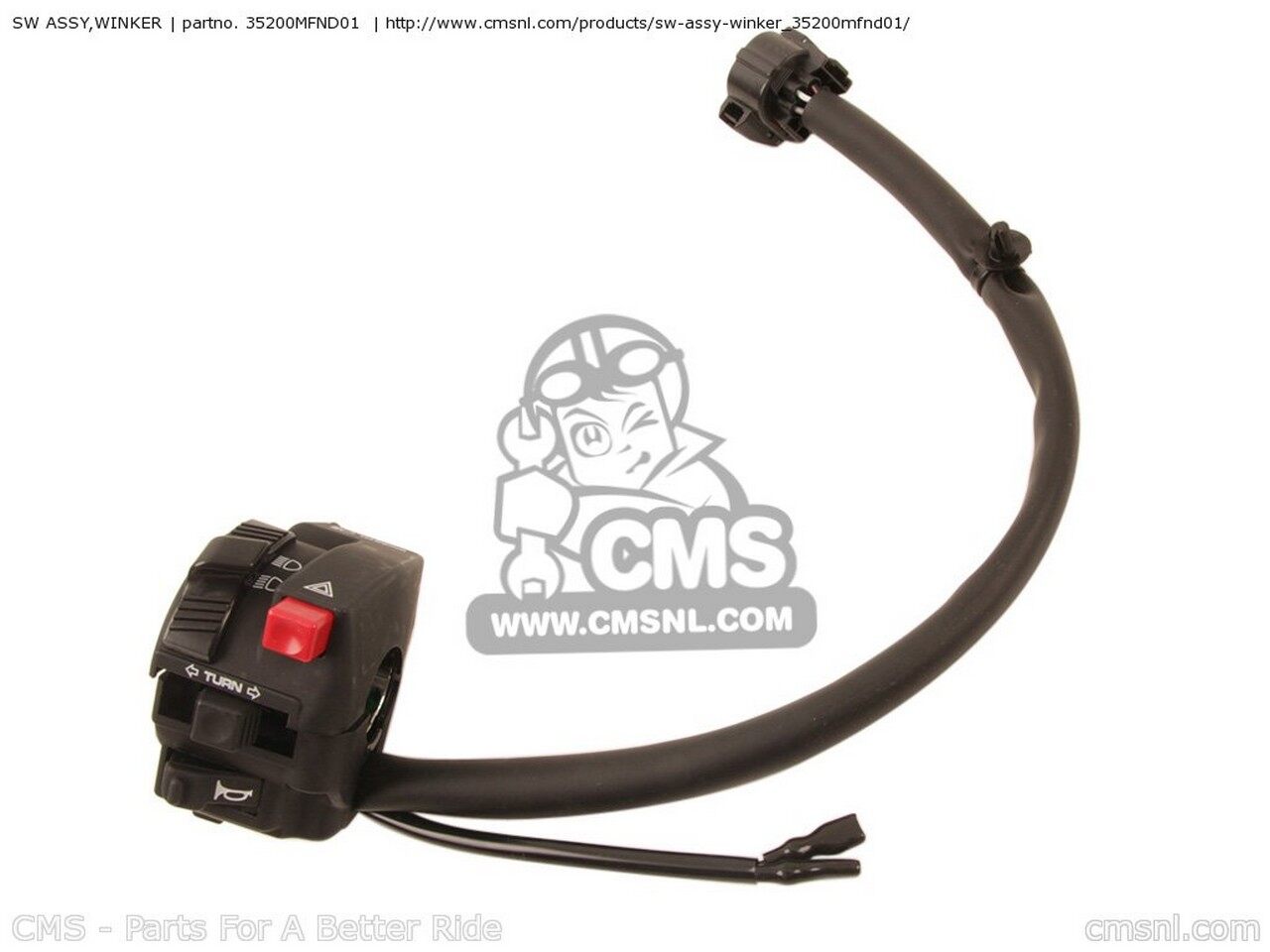 CMS シーエムエス SW ASSY，WINKER CB1000R 9 AUSTRALIA ENGLAND / MPH EUROPEAN DIRECT SALES FRANCE CMF A B CB1000RA ABS ST HONDA ホンダ ハンドルスイッチ・スイッチボックス ハンドル周辺パーツ ハンドル｜ウェビック　店
